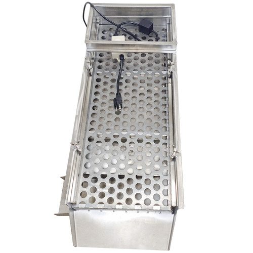 New 110V Single Layer 20mm Round Hole Linear Vibrating Screen Stainless