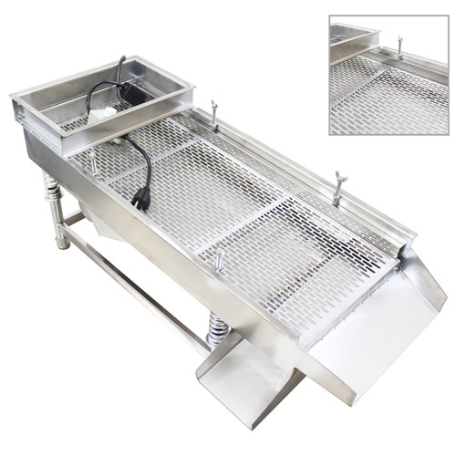 New Linear Vibrating Screen Stainless Steel 525mm Screen Mesh Long Strip