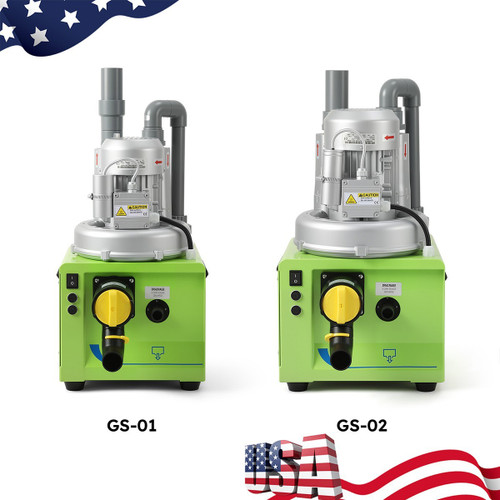 New US Dental Electric Suction Machine Vacuum System 300L/600L/min Semi-Dry