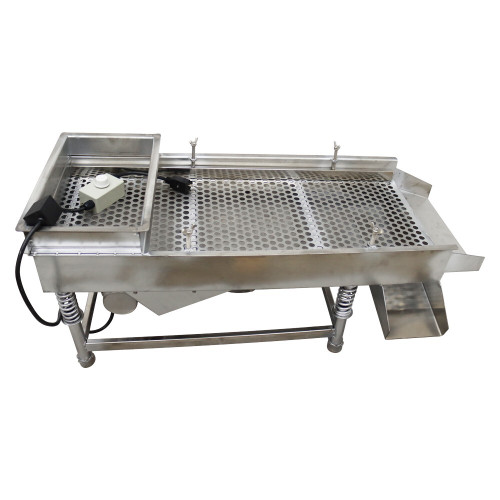 New Electric Linear Vibrating Screen Stainless Steel Single Sieve 12mm