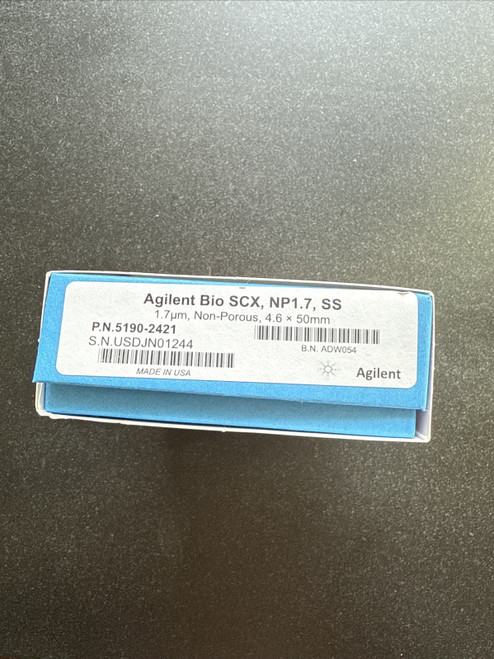 NEW Agilent 5190-2421 Agilent Bio SCX, NP1.7, SS, 4.6 x 50mm