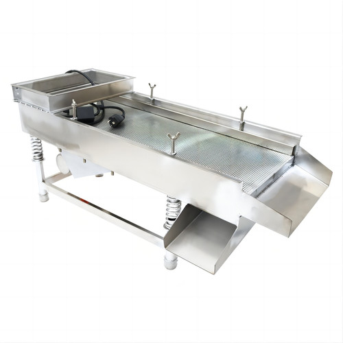 New Electric Linear Vibrating Screen Stainless Steel w/2.5mm Sieve 110V