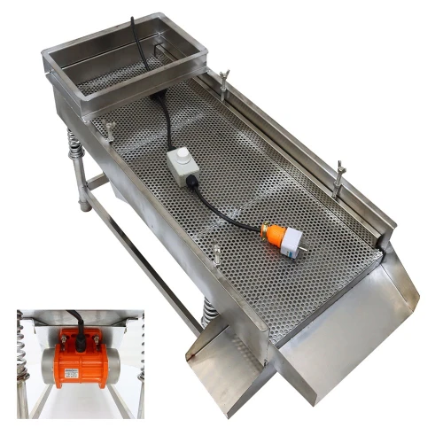 New JG30-75 Electric Linear Vibrating Screen Industrial Sifter with 5mm