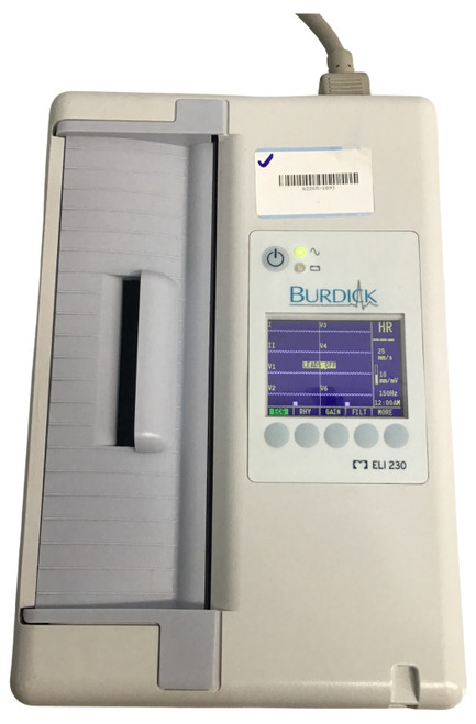 WELCH ALLYN BURDICK ELI 230 ELECTROCARDIOGRAPH ECG EKG ELI-230