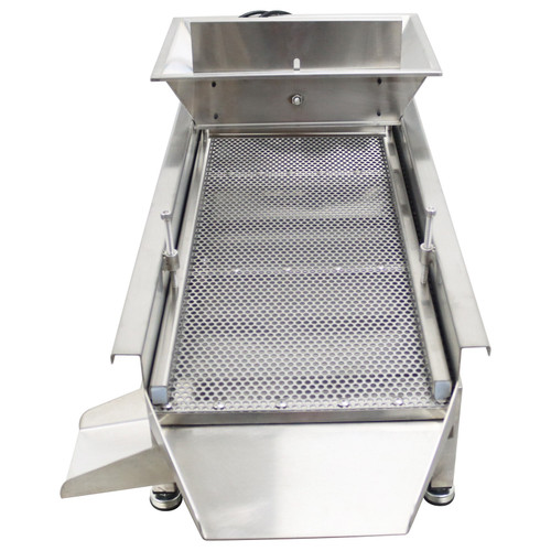 New Electric 6mm Stainless Steel Linear Vibrating Screen Screening Machine