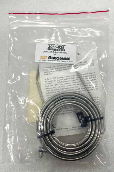 New Rheodyne - 20ml Smp Loop 1/8in 3065-025 (P/N 3065-025)