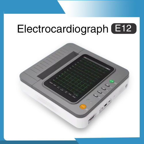 New Digital 12 Channel/Lead touch Screen E12 Electrocardiograph ECG Machine