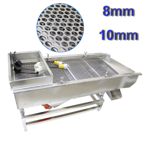 New Double Layers Linear Vibrating Screen 10mm 8mm Full Stainless Steel