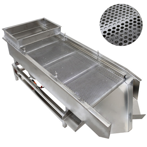 New 220V 6MM 3MM Screen Double Layers Linear Vibrating Screen Shaker