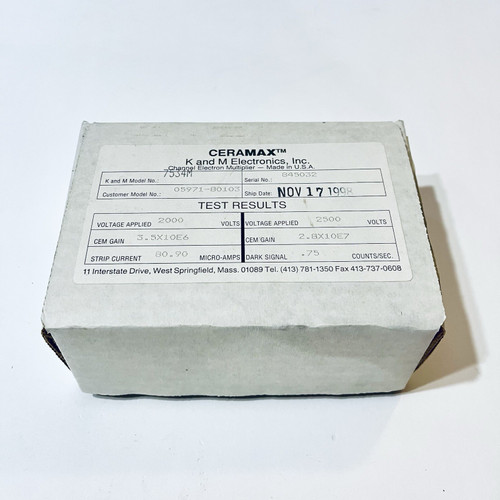New HP 05971-80103 Channel Electron Multiplier Replacement Horn Ceramax 7534M