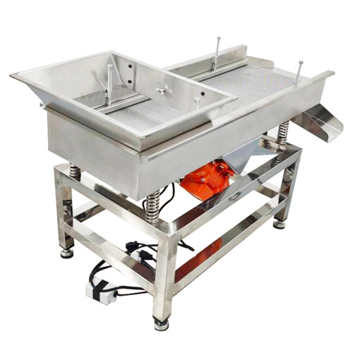 New 2mm Electric Linear Vibrating Screen Single Layer Sifter Shaker 110V