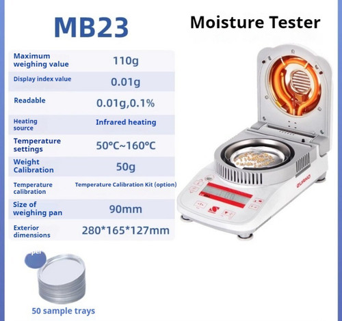 New Rapid Moisture Tester Grain Grain Measuring Instrument Halogen Moisture