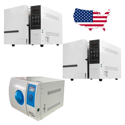 New 12/18/23L Dental Class B Autoclave Vacuum Medical Drying Steam