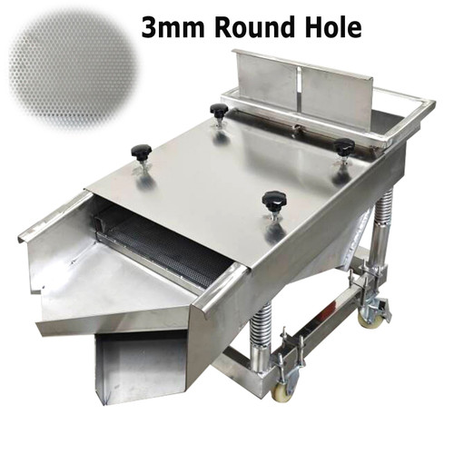New Linear Vibrating Screen 3mm Round Hole Screen Single Layer Sifter with