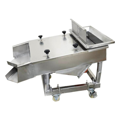 New 3mm Electric Linear Vibrating Screen w/Top Cover Single Layer Shaker