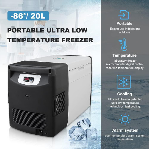 New 86 Ultra Low Temperature Refrigerator Lab Freezer Fridge 20L Local