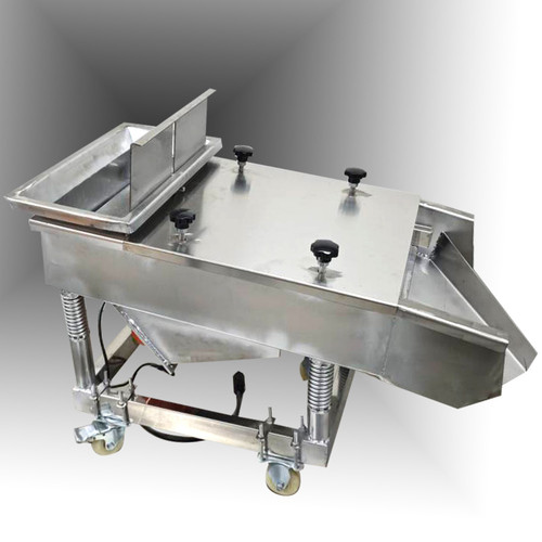 New 110V 3mm Sieve Stainless Steel Linear Vibrating Screen Sifter Shaker