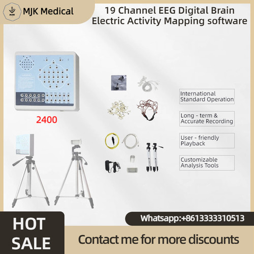 New Full Feature 19 Channel EEG Machine KT88-2400 w/ Brain Mapping Software