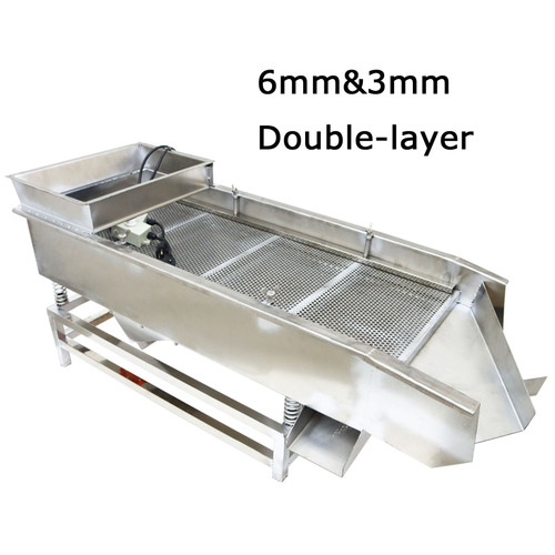 New Double-layer JG40-95 Stainless Linear Vibrating Screen with 3mm&6mm