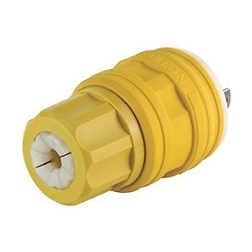 Locking Plug, L15-30P, 250V, 3Ph, Ylw