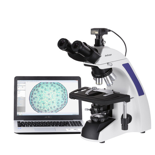 New AmScope 40X-1000X Kohler Laboratory Trinocular Microscope 18MP Camera