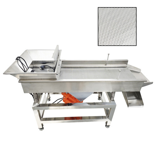 New 110V Full Stainless Steel Linear Vibrating Screen with Round Hole