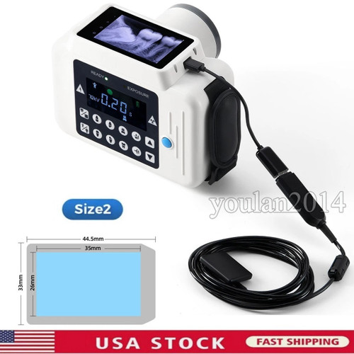 New Dental Mobile X Digital 2 in 1 Ray Machine with Screen no Shield Sensor 2.0