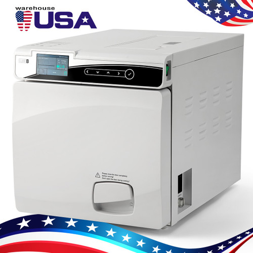 New 17L Dental Class B Autoclave Vacuum Steam Sterilizer Built-in Printer