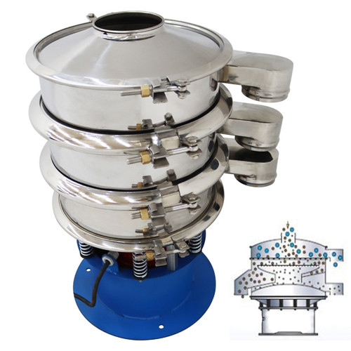 New 110V 15.7 Shaker Stainless Vibrating Screen 30 mesh& 70 Mesh Screens 2