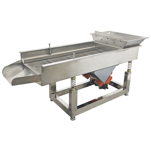 New 10mm Round Screen Electric Stainless Linear Vibrating Screen Single