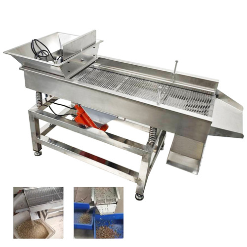 New TB610 Double Motor Linear Vibrating Screen Electric Sifter 10mm Screen
