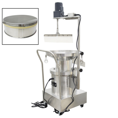 New Electric Vibrating Sieving Machine Liquid Filtering Vibrating Screen w/
