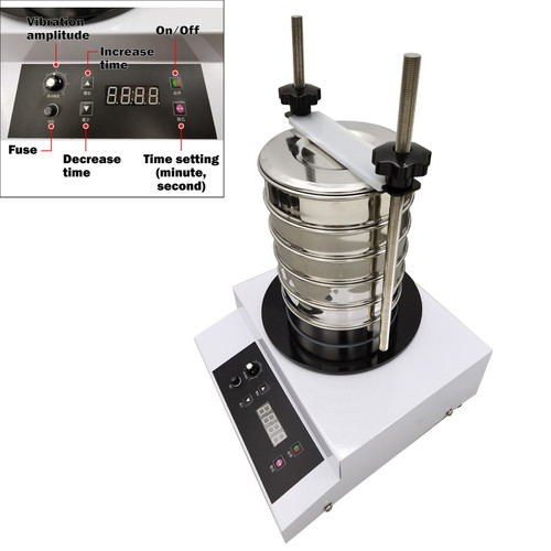 New 110V Vibrating Sieve Machine Electric Automatic Sieve Shaker with Sieve