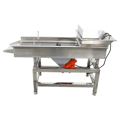 New Electric Linear Vibrating Screen 8mm Round Hole Screen Shaker Sifter