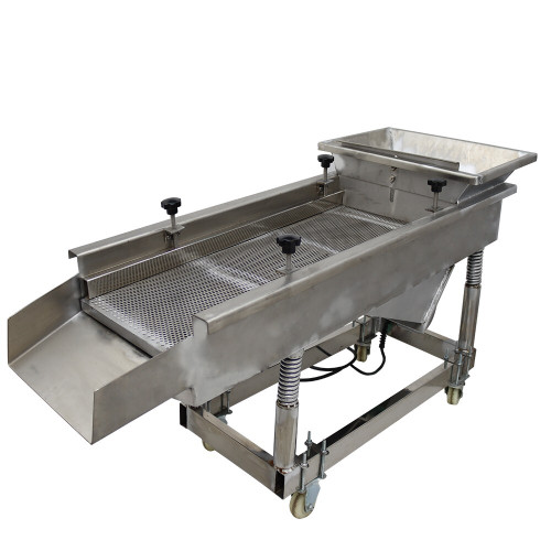 New 220V Linear Screen Vibrating Screen Single Layer 6mm Screen Sieve 57 x