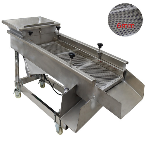 New Electric Linear Vibrating Screen Industry Sifter 220V Single Motor 6MM