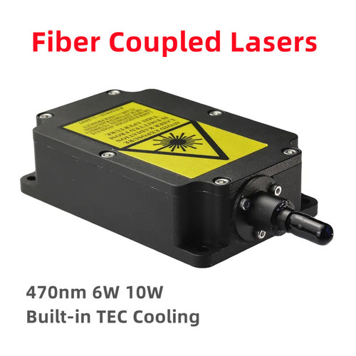 New Multi Mode Fiber Coupled Laser 470nm 6W 10W Diode Laser 60m-800m with