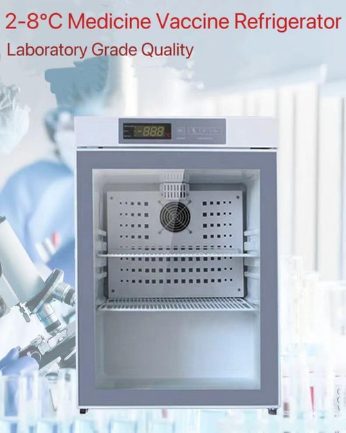 New 4.6 cu ft 2-8 Medical Laboratory Refrigerator with Lock Led Light