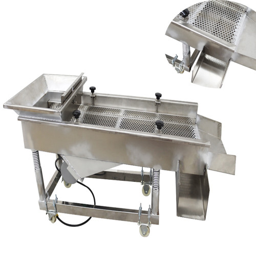 New 220V Stainless Steel Linear Vibrating Screen Single Layer 12mm Circular