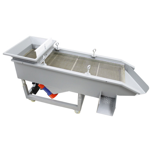 New 3 Layer Linear Vibrating Screen w/6&4&2mm Round Hole Screen Electric