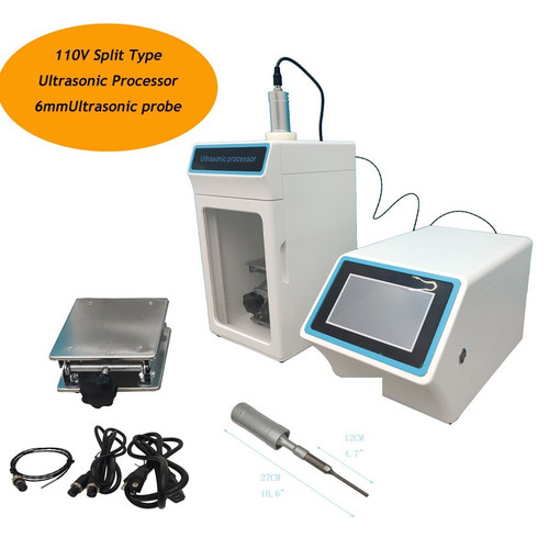 New 110V 6mm Ultrasonic Homogenizer Sonicator Processor Cell Disruptor