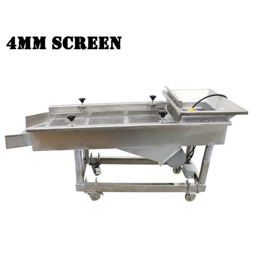 New 4mm Screen Electric Commercial Stainless Steel Linear Vibrating Screen