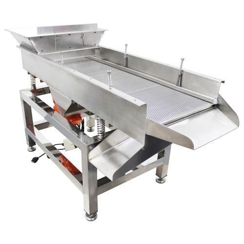 New Electric Linear Vibrating Screen 110V 5MM Single Layer Sifter 180W
