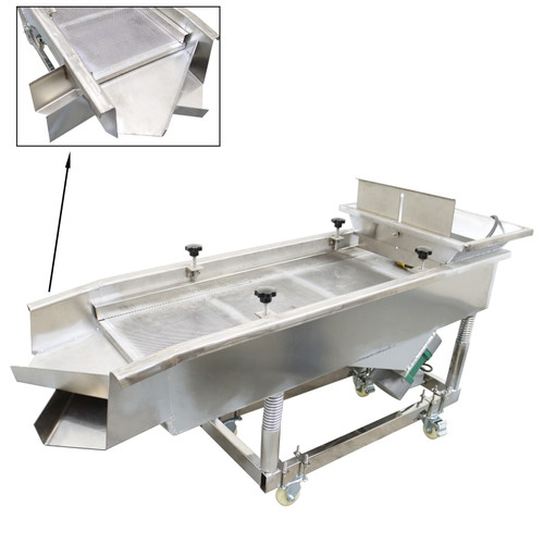 New 220V JG50-150 3mm1mm Screens Stainless Steel Linear Vibrating Screen