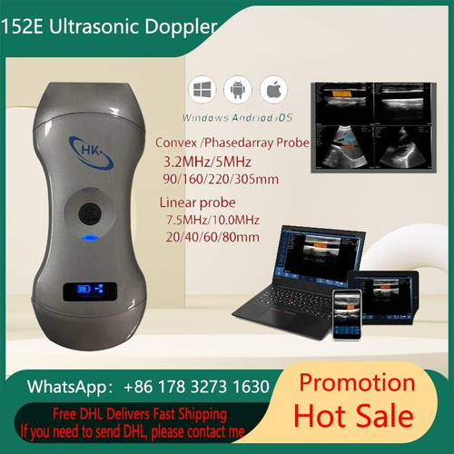 New 152E 3in1 portable Wireless Ultrasound scanner Wireless Color