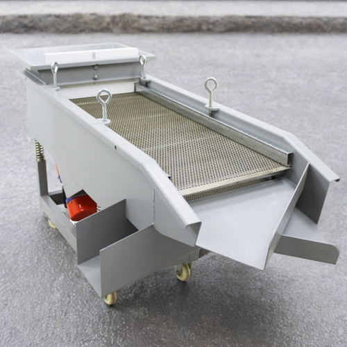 New Three-layer Linear Sieve Vibrating Screen Shaker Sifter 220V 6mm 4mm