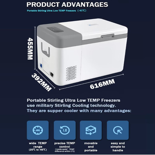 New Ultra-low Temperature Freezer Samples Storage Laboratory -86 -60 -45