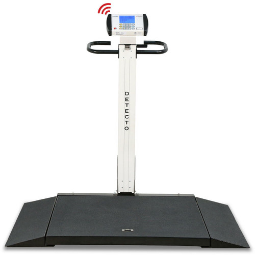 New Cardinal Detecto Digital Foldable Portable Wheelchair Scale 1000lb 6550-ACUK