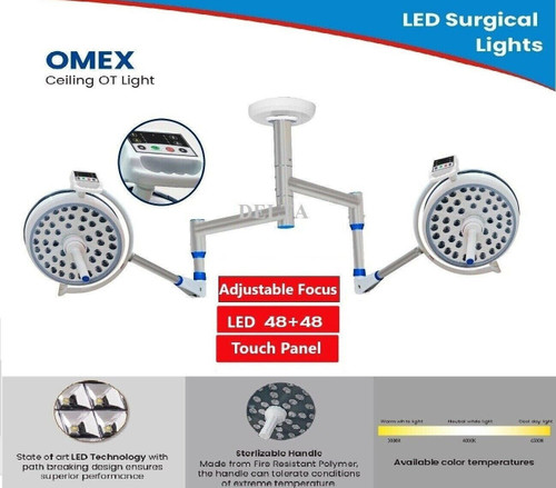 New Surgical Light LED OT Double Dome Light For Surgery Examination Light