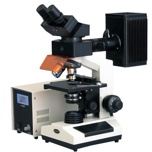 New AmScope FM200BA Binocular Compound Microscope EPI - Fluorescence